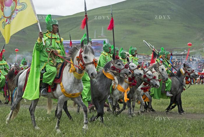 藏地玉树赛马会马队01 tibet yushu jockey club horse team