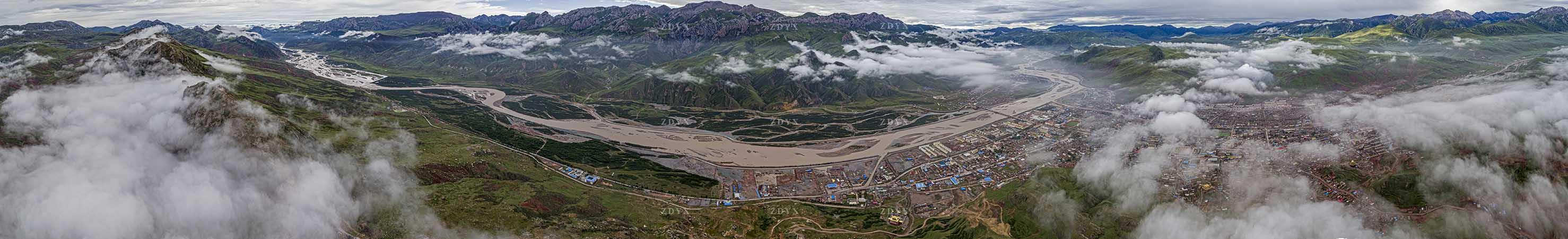 玉树州囊谦县全景16 yushu prefecture nangqen county panorama