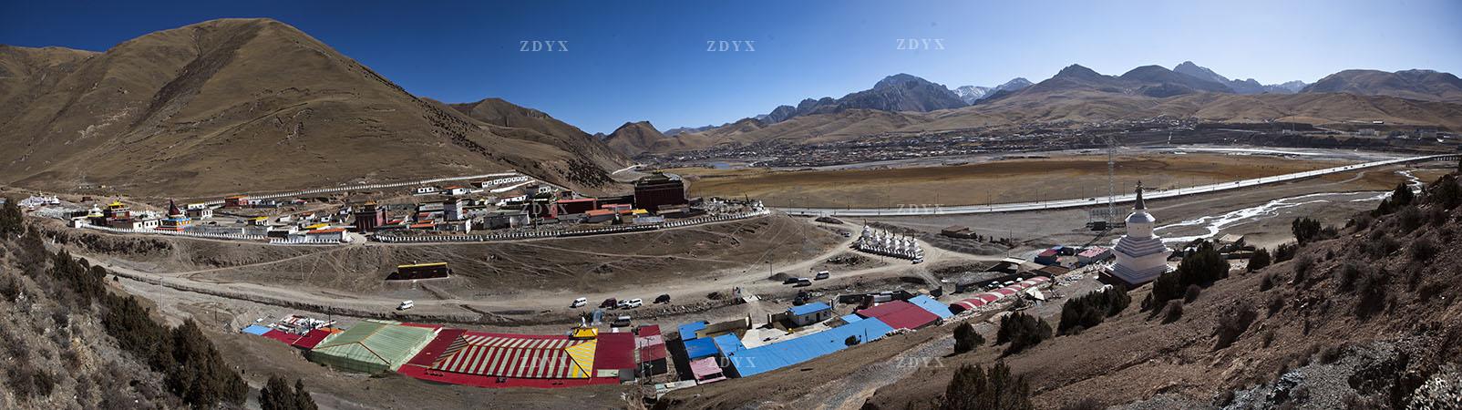 玉树州杂多县萨呼腾镇全景07 yushu prefecture zaduo county