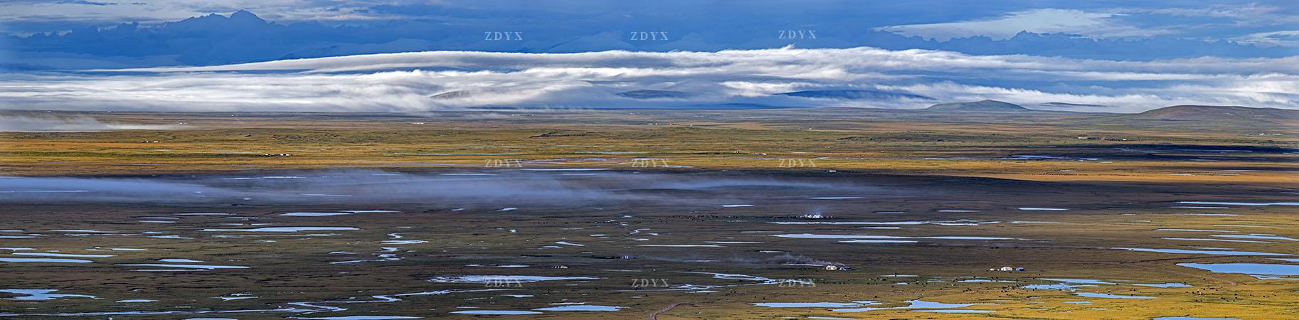 玉树州杂多县查旦乡当曲湿地云海05zadoichadancountrydangquwetland